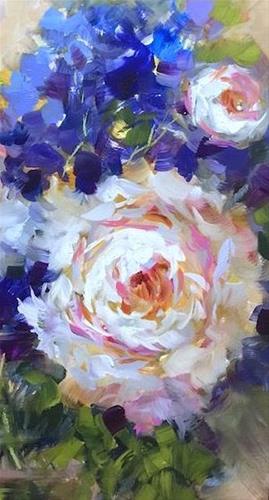 "Slice of Life Peonies and Brilliant Color Online Is Coming" original fine art by Nancy Medina "Slice of Life Peonies and Brilliant Color Online Is Coming" original fine art by Nancy Medina