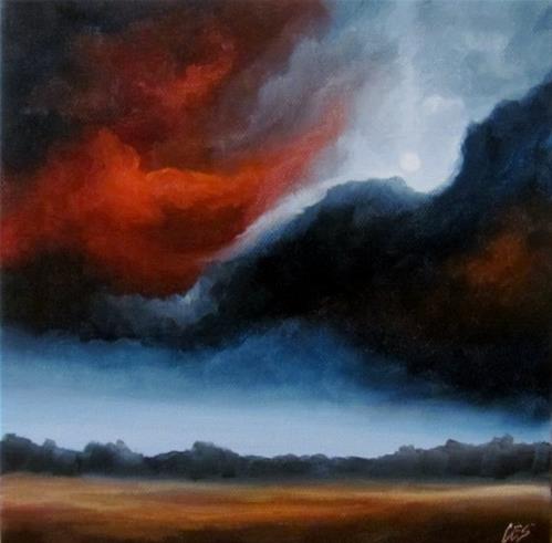 "Nocturne With Moon" original fine art by ~ces~ Christine E. S. Code "Nocturne With Moon" original fine art by ~ces~ Christine E. S. Code