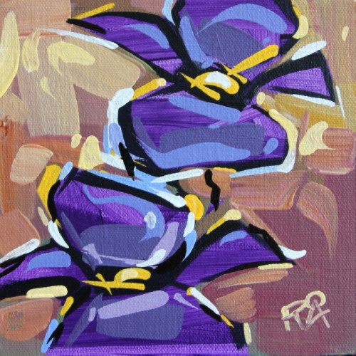 "Flower Abstraction 135" original fine art by Roger Akesson "Flower Abstraction 135" original fine art by Roger Akesson