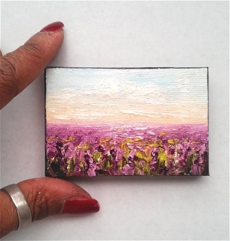 "Fields of Lavender " original fine art by Camille Morgan "Fields of Lavender " original fine art by Camille Morgan