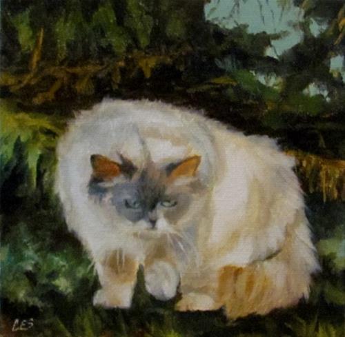 "Stalking Prey in the Cedars" original fine art by ~ces~ Christine E. S. Code "Stalking Prey in the Cedars" original fine art by ~ces~ Christine E. S. Code