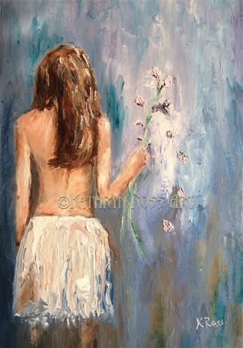 "Falling petals" original fine art by Kathryn Ross "Falling petals" original fine art by Kathryn Ross