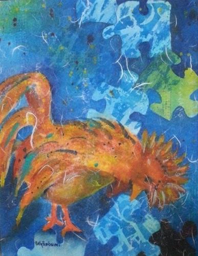"The Sky is Falling" original fine art by Polly Barbacovi "The Sky is Falling" original fine art by Polly Barbacovi