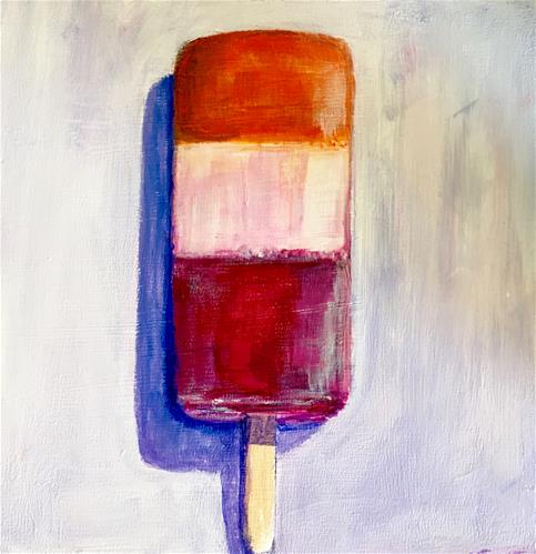 "Tricolor pop" original fine art by maura fine "Tricolor pop" original fine art by maura fine