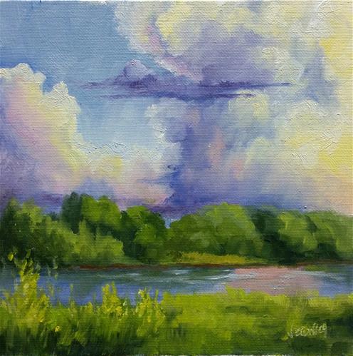 "Summer 3-en plein air" original fine art by Veronica Brown "Summer 3-en plein air" original fine art by Veronica Brown
