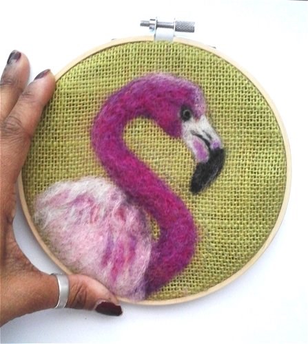 "Flamingo" original fine art by Camille Morgan "Flamingo" original fine art by Camille Morgan