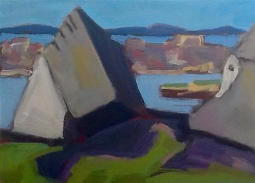 "Halibut Point Abstracted #1" original fine art by Elizabeth Bish "Halibut Point Abstracted #1" original fine art by Elizabeth Bish