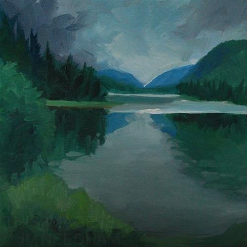 "Reflections in the Lake" original fine art by J M Needham "Reflections in the Lake" original fine art by J M Needham