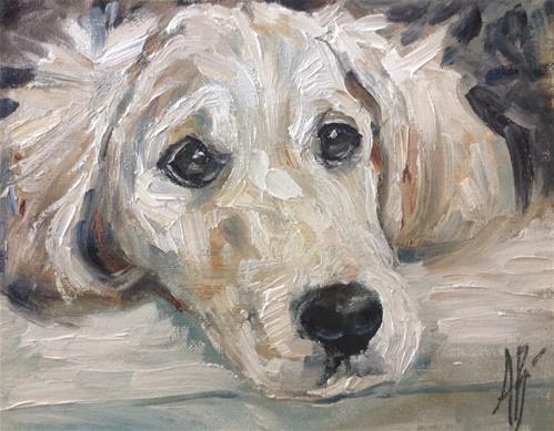 "Golden thoughts" original fine art by Annette Balesteri "Golden thoughts" original fine art by Annette Balesteri