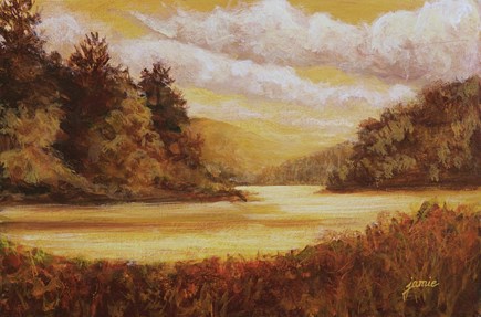 "Hudson Valley Golds" original fine art by Jamie Williams Grossman "Hudson Valley Golds" original fine art by Jamie Williams Grossman