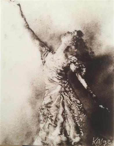 "Isadora Duncan, Tragic Women in the Arts Series" original fine art by Kelly Alge "Isadora Duncan, Tragic Women in the Arts Series" original fine art by Kelly Alge