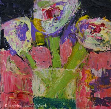 "Flower Series No 48" original fine art by Katie Jeanne Wood "Flower Series No 48" original fine art by Katie Jeanne Wood
