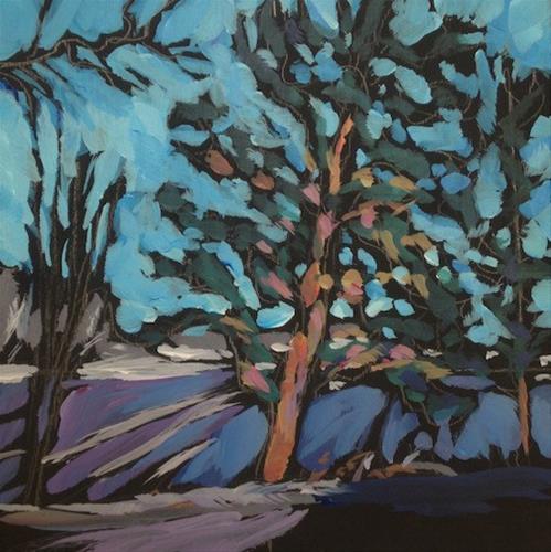 "Afternoon Tree Light" original fine art by Kat Corrigan "Afternoon Tree Light" original fine art by Kat Corrigan