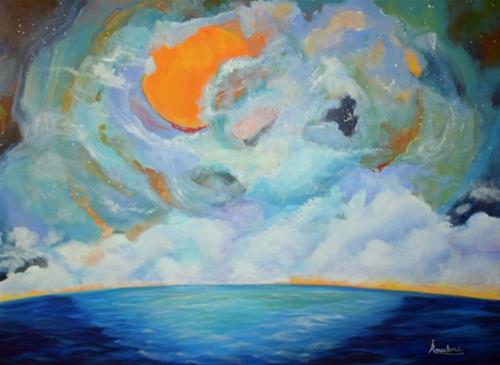 "Impressionism Seascape Painting Infinite Intrigue by International Seascape Artist Arrachme" original fine art by Arrachme Art "Impressionism Seascape Painting Infinite Intrigue by International Seascape Artist Arrachme" original fine art by Arrachme Art