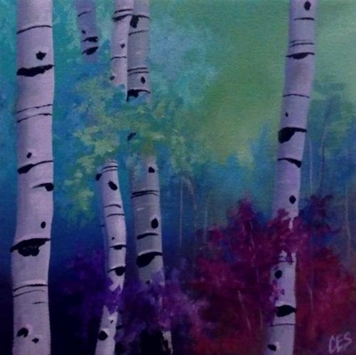 "Enchanted Birch" original fine art by ~ces~ Christine E. S. Code "Enchanted Birch" original fine art by ~ces~ Christine E. S. Code