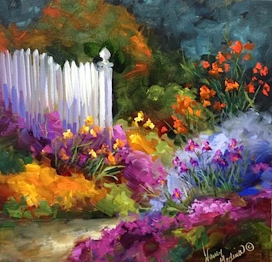 "Nine Days Until Painting Brilliant Colors and Garden Dreamers in Italy" original fine art by Nancy Medina "Nine Days Until Painting Brilliant Colors and Garden Dreamers in Italy" original fine art by Nancy Medina