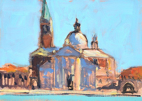 "San Giorgio Maggiore, Venice" original fine art by Kevin Inman "San Giorgio Maggiore, Venice" original fine art by Kevin Inman