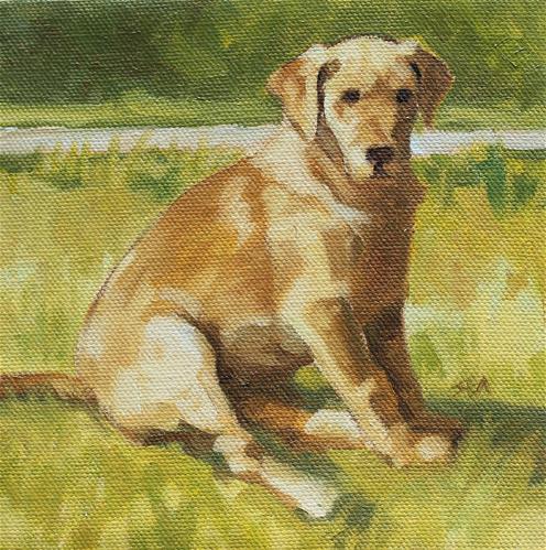 "Good Boy" original fine art by Susan Ashmore "Good Boy" original fine art by Susan Ashmore