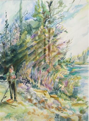 "Raquette River, Adirondack Park, NY" original fine art by Jean Krueger "Raquette River, Adirondack Park, NY" original fine art by Jean Krueger