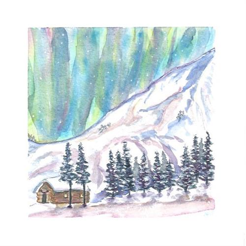 "Northern Lights 2" original fine art by Laura Denning "Northern Lights 2" original fine art by Laura Denning