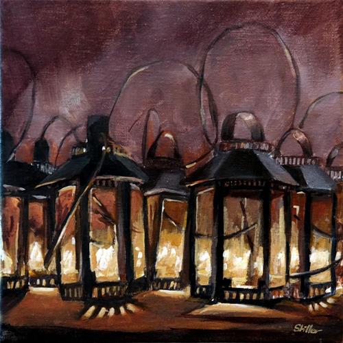 "1548 Lantern Parade" original fine art by Dietmar Stiller "1548 Lantern Parade" original fine art by Dietmar Stiller