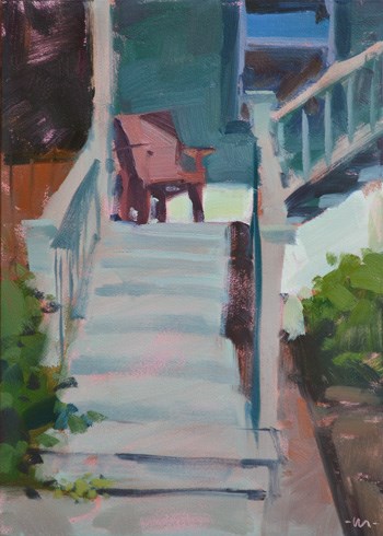 "Little Landing" original fine art by Carol Marine "Little Landing" original fine art by Carol Marine