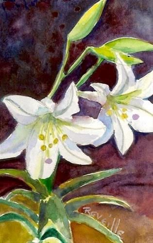 "Easter Lilies 2015" original fine art by Reveille Kennedy "Easter Lilies 2015" original fine art by Reveille Kennedy