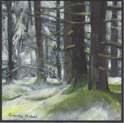 "Behind our House" original fine art by Carole Baker "Behind our House" original fine art by Carole Baker
