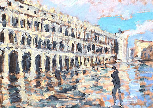 "Piazza San Marco, Venice" original fine art by Kevin Inman "Piazza San Marco, Venice" original fine art by Kevin Inman