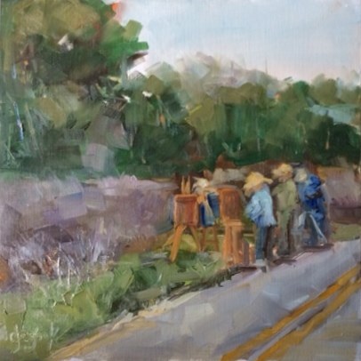 "Plein Air Painting" original fine art by Carol Josefiak "Plein Air Painting" original fine art by Carol Josefiak