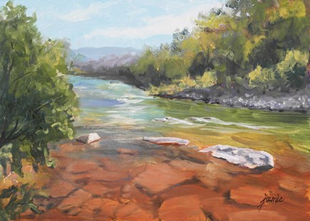 "Hues of the Creek" original fine art by Jamie Williams Grossman "Hues of the Creek" original fine art by Jamie Williams Grossman