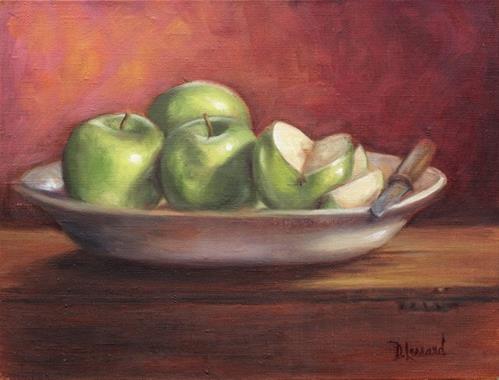 "Green Slice #702" original fine art by Dee Lessard "Green Slice #702" original fine art by Dee Lessard
