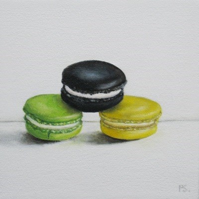 "The Black Macaroon II" original fine art by Pera Schillings "The Black Macaroon II" original fine art by Pera Schillings