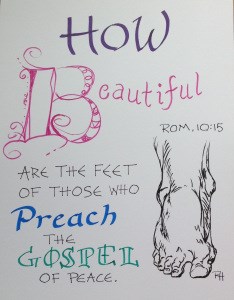"Are your feet pretty?" original fine art by Rachel Holland "Are your feet pretty?" original fine art by Rachel Holland