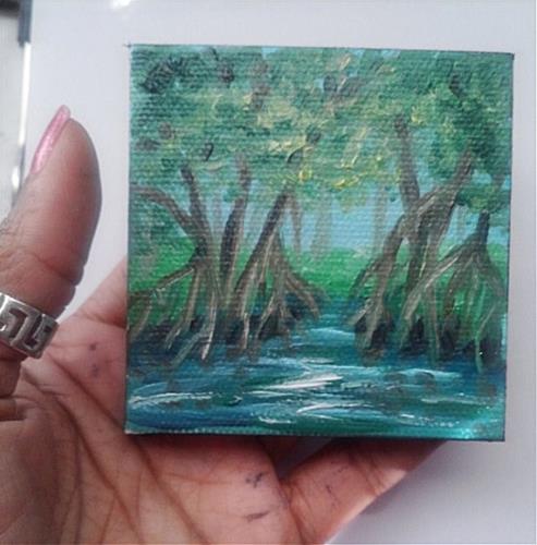 "Mangrove Trees" original fine art by Camille Morgan "Mangrove Trees" original fine art by Camille Morgan