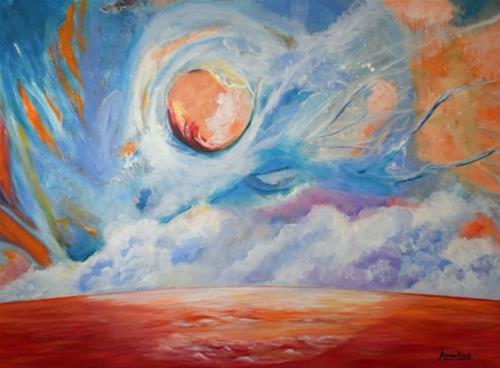 "Impressionism Seascape Painting Soft Lightening by International Seascape Artist Arrachme" original fine art by Arrachme Art "Impressionism Seascape Painting Soft Lightening by International Seascape Artist Arrachme" original fine art by Arrachme Art