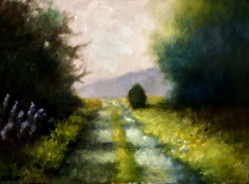 "The Road Over the Hill" original fine art by Bob Kimball "The Road Over the Hill" original fine art by Bob Kimball
