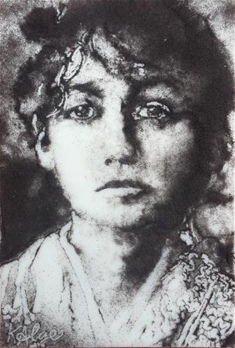 "Camille Claudel 2, Tragic Women in the Arts Series" original fine art by Kelly Alge "Camille Claudel 2, Tragic Women in the Arts Series" original fine art by Kelly Alge