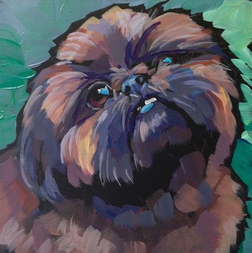 "Teddy, July 8" original fine art by Kat Corrigan "Teddy, July 8" original fine art by Kat Corrigan
