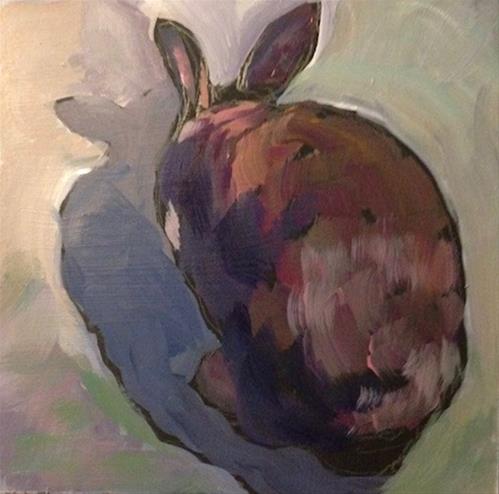 "Beach Bunny Backside" original fine art by Kat Corrigan "Beach Bunny Backside" original fine art by Kat Corrigan
