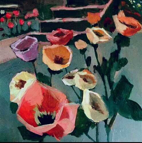 "A Poppy Expression " original fine art by Liz Maynes "A Poppy Expression " original fine art by Liz Maynes