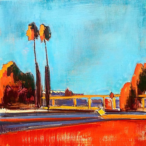"19th and 94 Freeway" original fine art by Kevin Inman "19th and 94 Freeway" original fine art by Kevin Inman