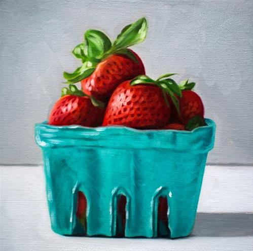 "Carton of Strawberries" original fine art by Lauren Pretorius "Carton of Strawberries" original fine art by Lauren Pretorius