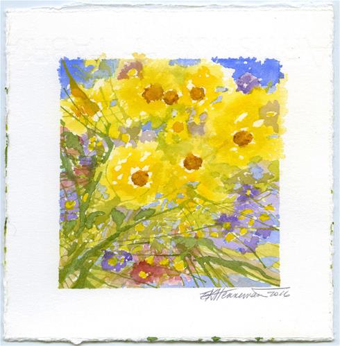 "Happy Yellow" original fine art by Eileen Hennemann "Happy Yellow" original fine art by Eileen Hennemann