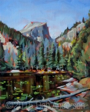 "Oil Painting: Lily Lake" original fine art by Deb Anderson "Oil Painting: Lily Lake" original fine art by Deb Anderson