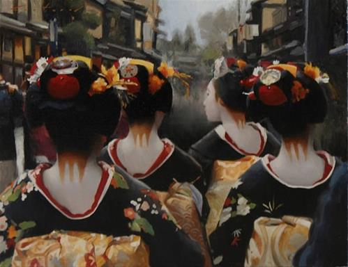 "Gion Morning" original fine art by Phil Couture "Gion Morning" original fine art by Phil Couture