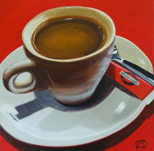 "Cafe in the 12th" original fine art by Andre Beaulieu "Cafe in the 12th" original fine art by Andre Beaulieu