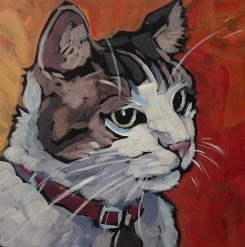 "March 9, Dizzy" original fine art by Kat Corrigan "March 9, Dizzy" original fine art by Kat Corrigan