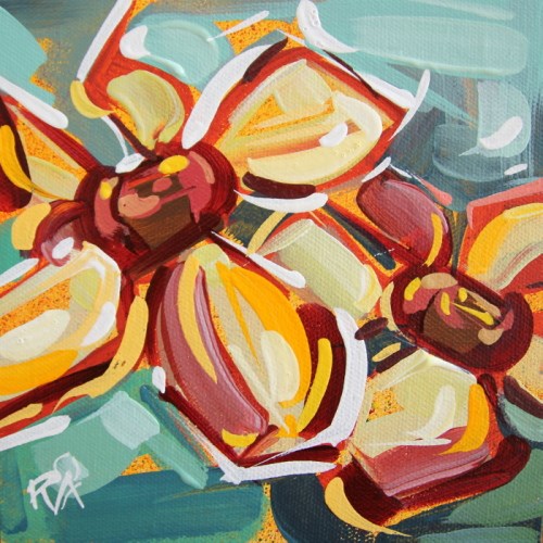 "Flower Abstraction 187" original fine art by Roger Akesson "Flower Abstraction 187" original fine art by Roger Akesson
