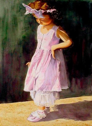 "I Have a Little Shadow, 18x22, Watercolor Painting" original fine art by Carmen Beecher "I Have a Little Shadow, 18x22, Watercolor Painting" original fine art by Carmen Beecher